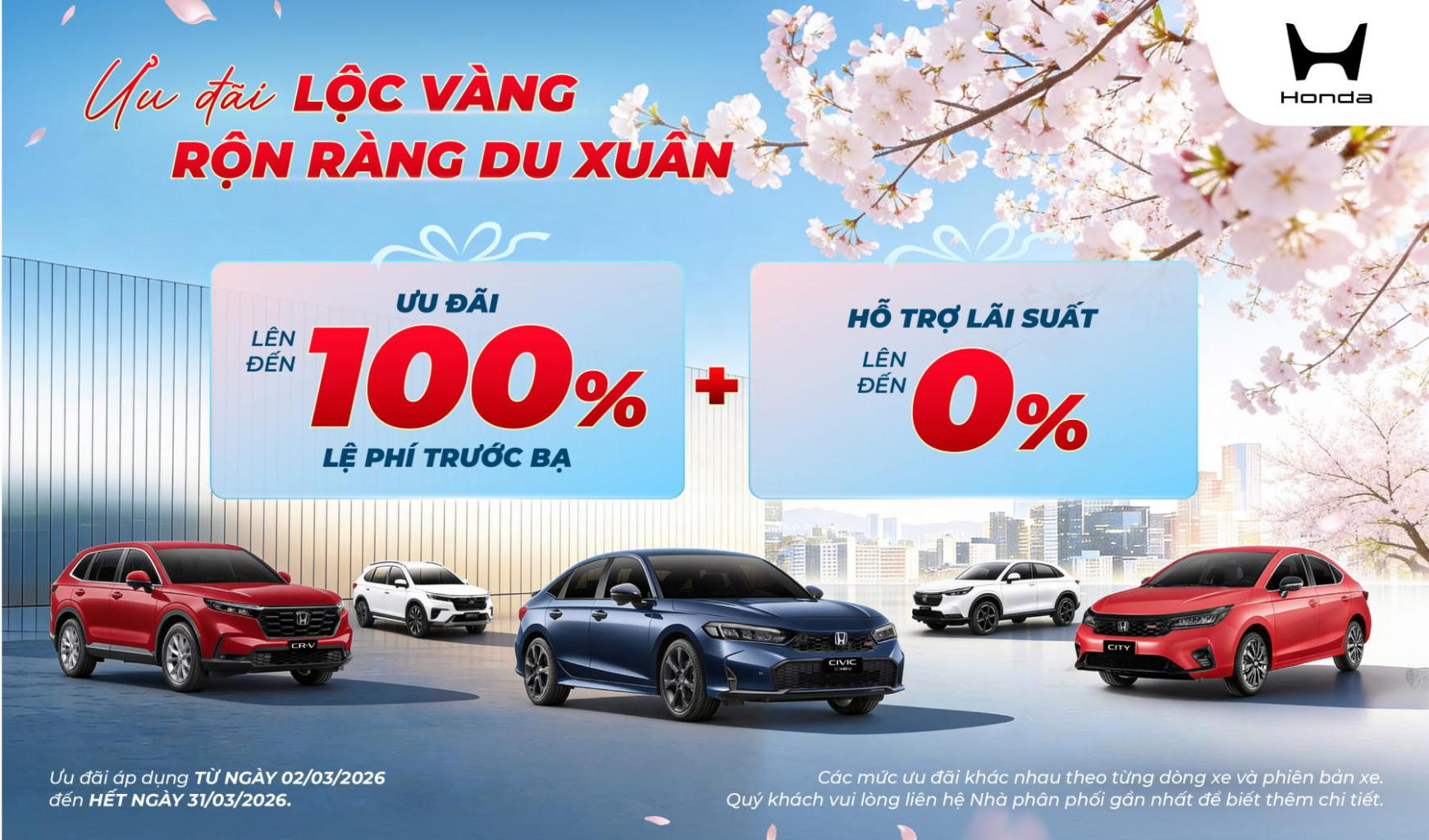Ưu đãi xe Honda CRV tháng 3/2026: Lãi suất 0% tại TP.HCM